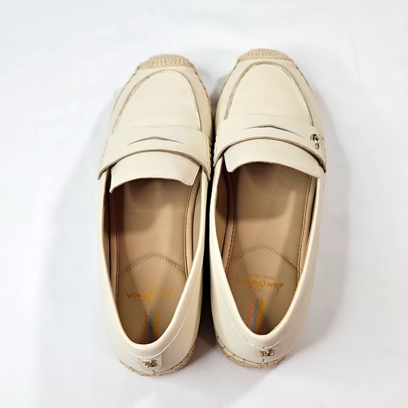 Sam Edelman Cream/Ivory Leather Espadrille Flats Size 8.5 NWT - Picture 7 of 10